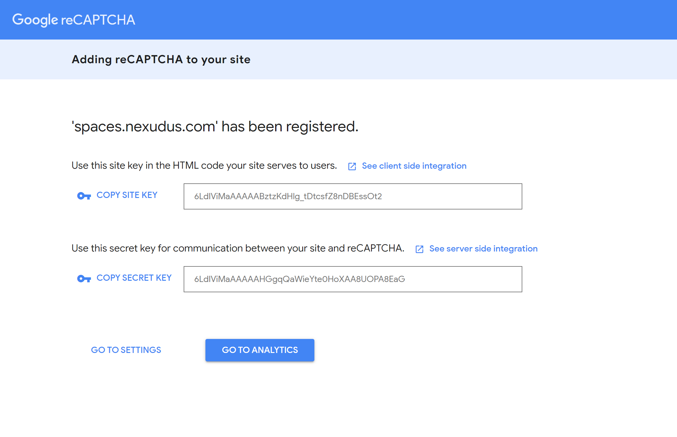 Integrating reCAPTCHA