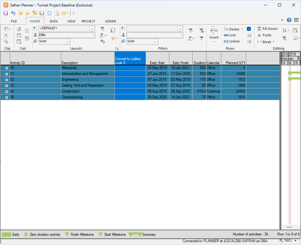 convert to outline from reference fields