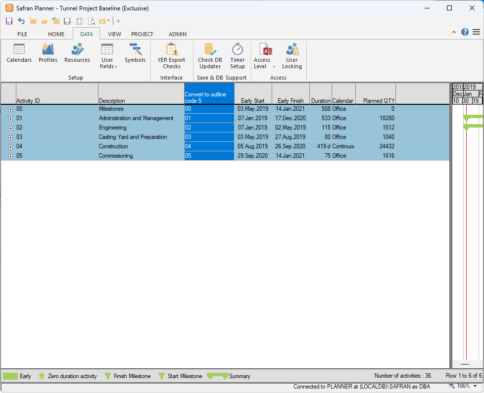 convert to outline from reference fields