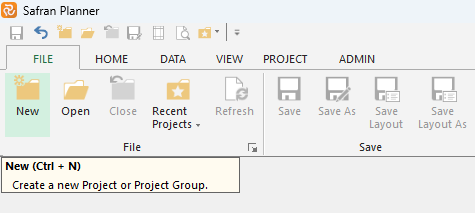 Planner Create New Project