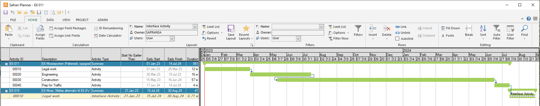 Planner Multiproject cross-project-links-Interface Activity2