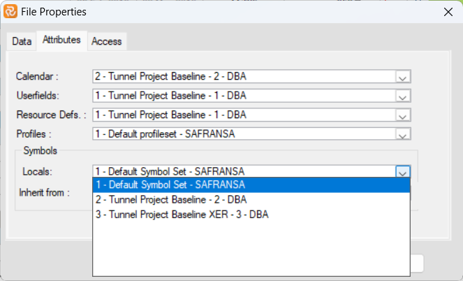 Planner Symbols Properties