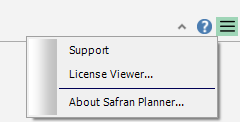 Planner User Interface Hamburger