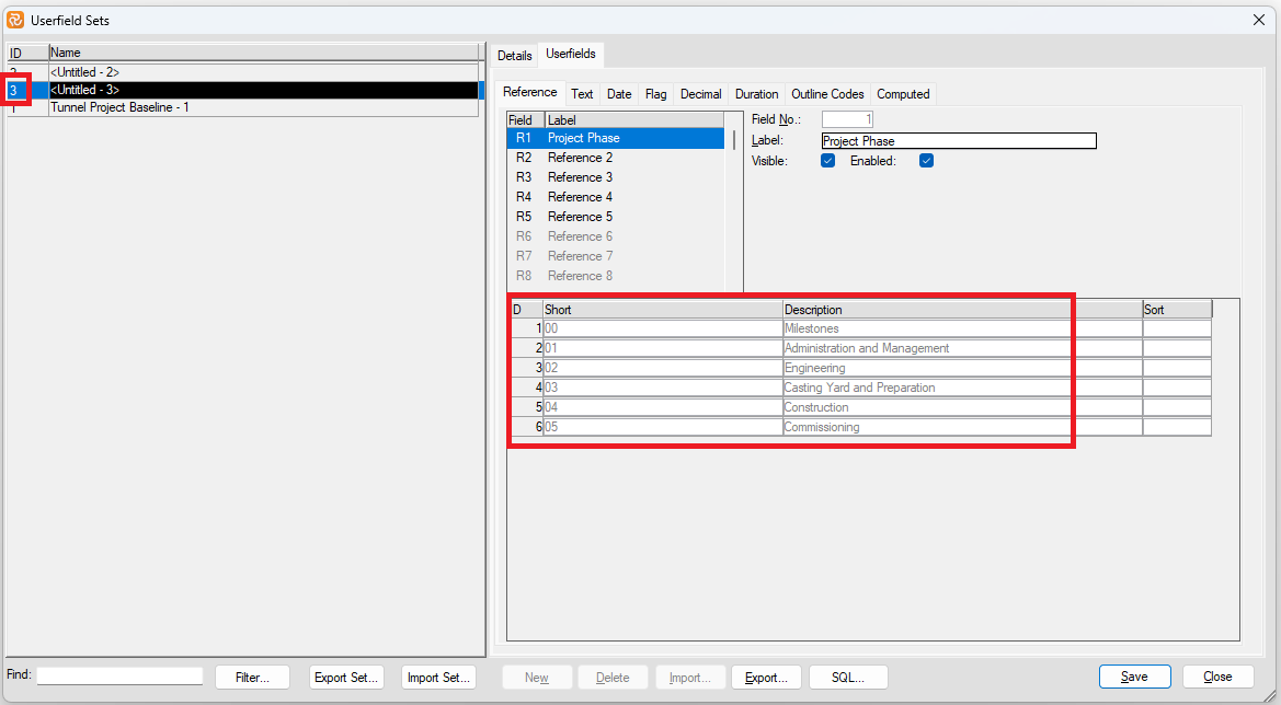 Planner Userfields Inherit R fields Target