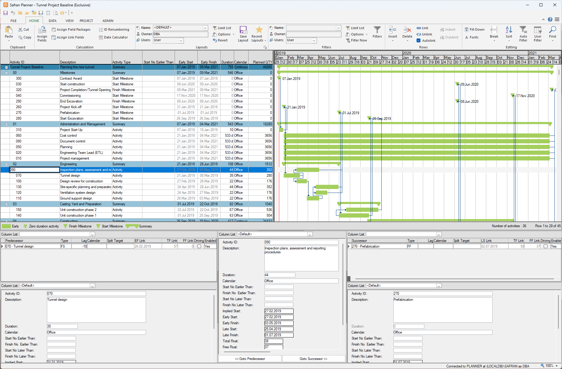 Plannerr Barchart Editor with Logic Navigator