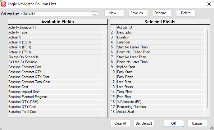 SP%20BE%20column%20lists%20logic%20navigator%20selection