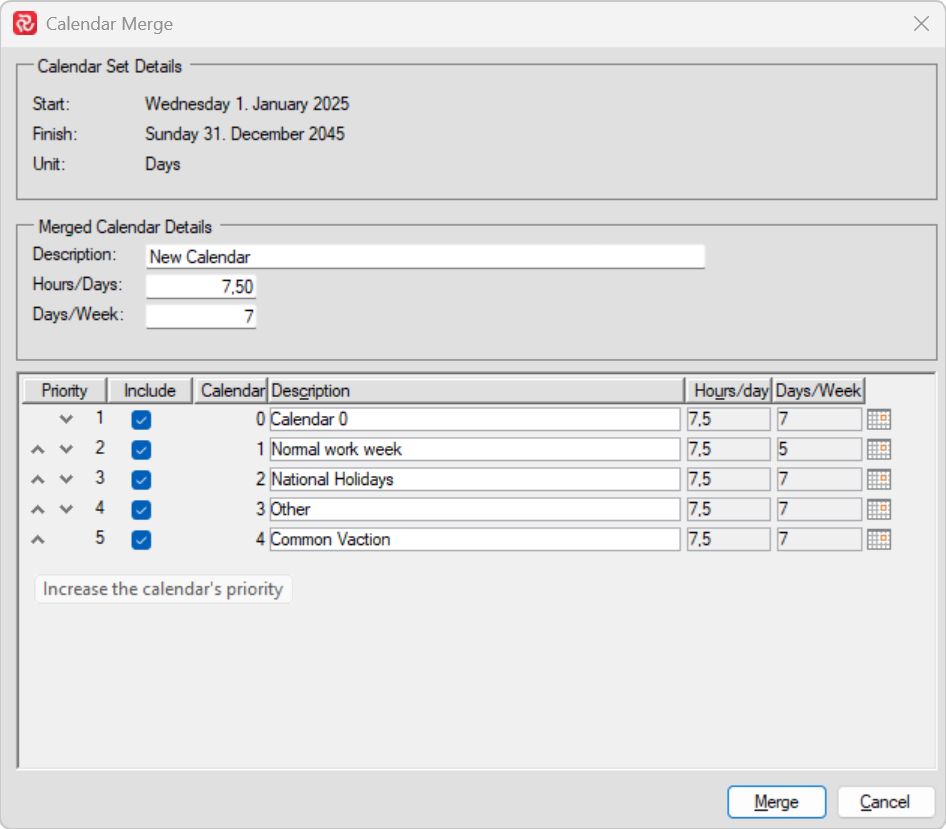 Calendar Merge Details: How to Change Calendar Priority Before Merging Calendars.