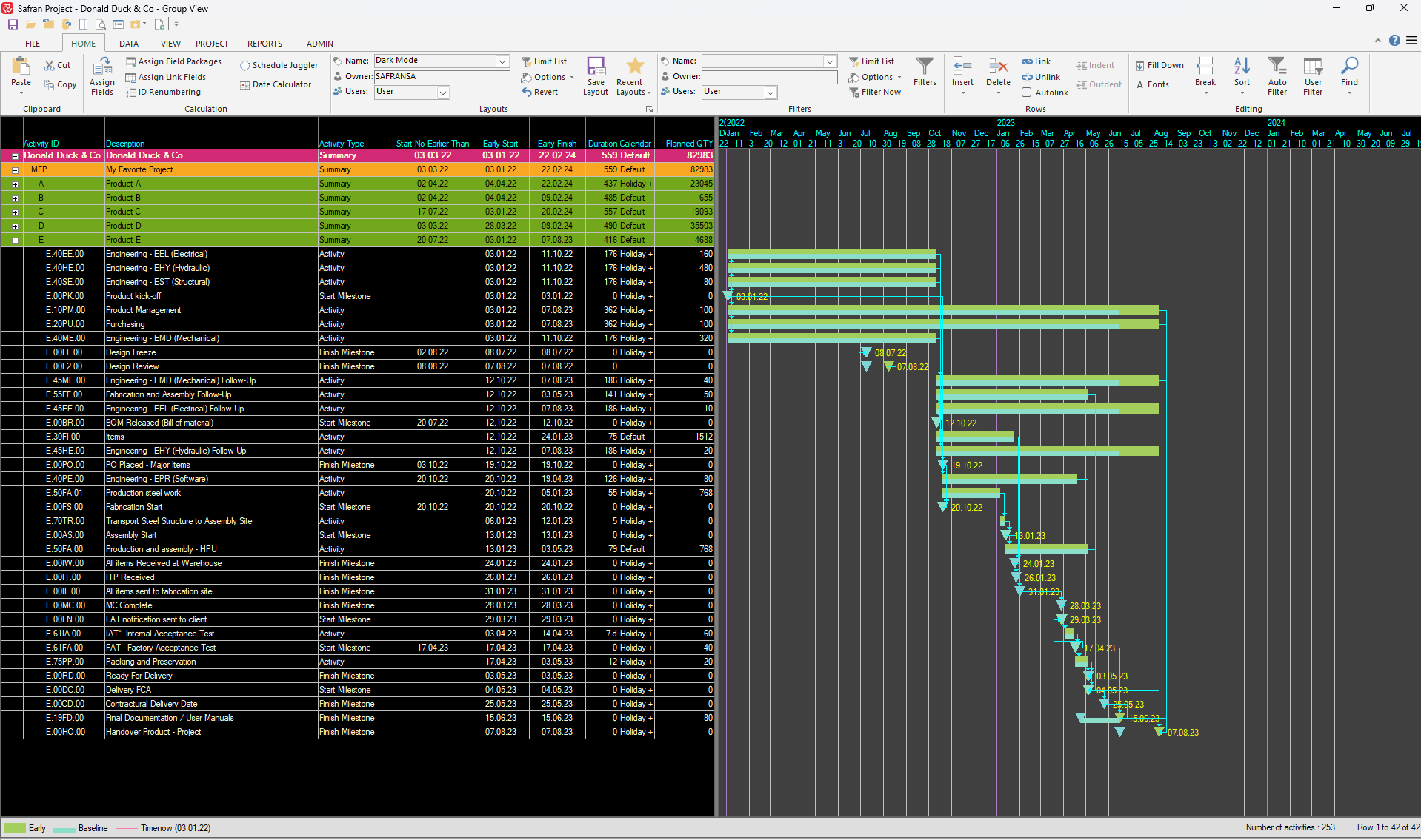 SP Dark Mode Layout Example