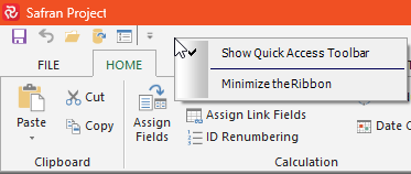 SP Hide Quick Access Toolbar