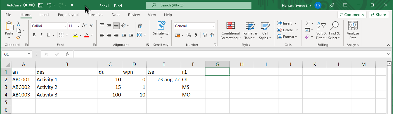 SP Import Format General1