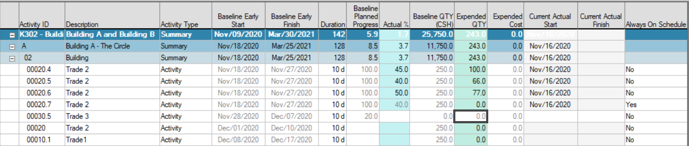 SP%20Project%20Control%20Add%20Progress%20in%20BE%20Column