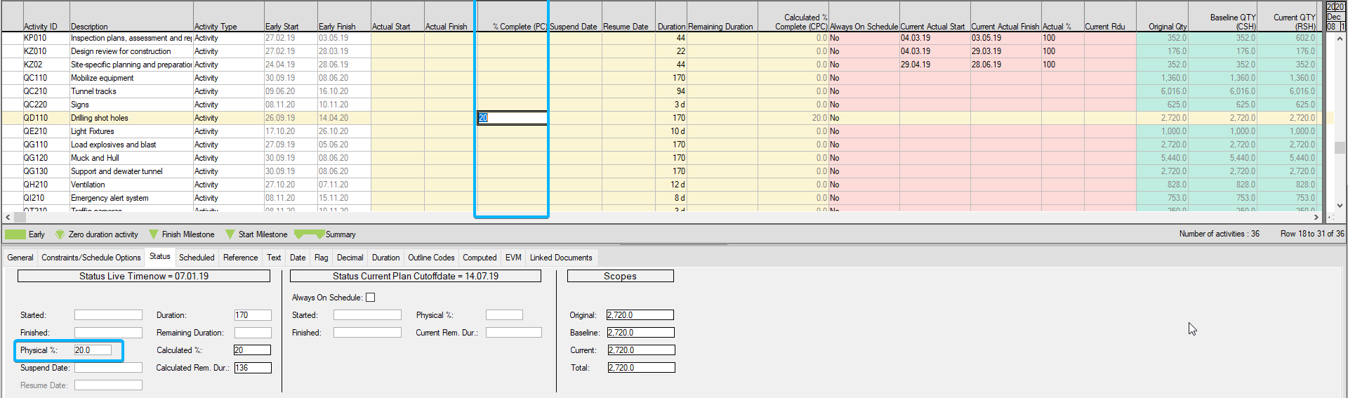 SP%20Project%20Control%20Adding%20Time%20Progress