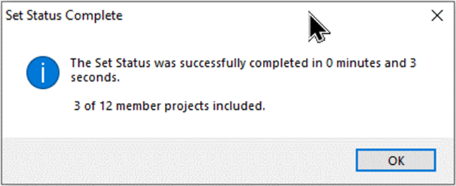 SP Project group Set Status Complete some Members