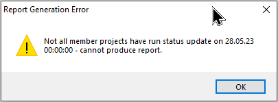 SP Project group Status Updaes Report Generation Error