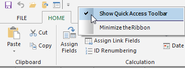 SR Hide Quick Access Toolbar