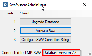 Creating a database for Safran Web Access