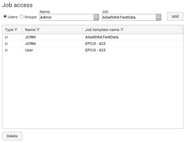 Safran Web Access Administration