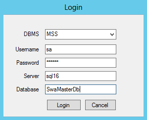 Creating a database for Safran Web Access