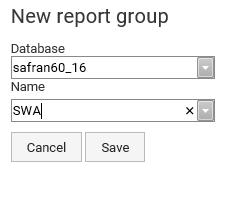 Safran Web Access Report Groups