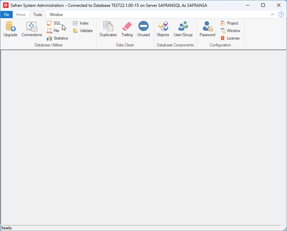 Safran Admin Tools Database Queries