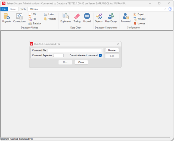 Safran Admin Tools Database SQL Files Separator