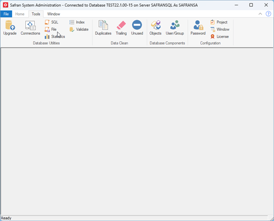 Safran Admin Tools Database SQL Files