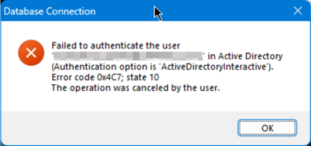 Safran Admin Tools Login Failed to Authenticate User