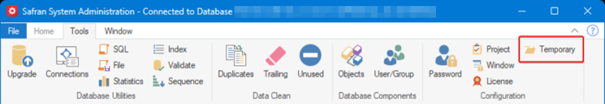 Safran Admin Tools Temporary Folder