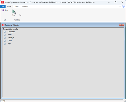 Safran Admin Tools Validation Results