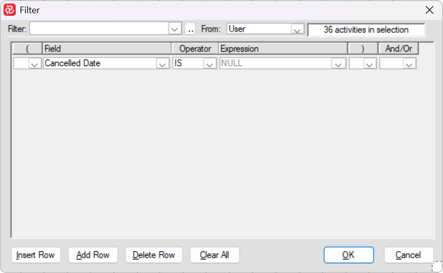 Safran DRU Job Data Filters