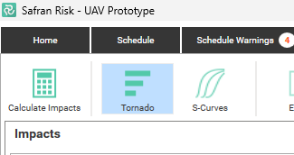 Click Calculate Impact to run the sensitivity analysis.
