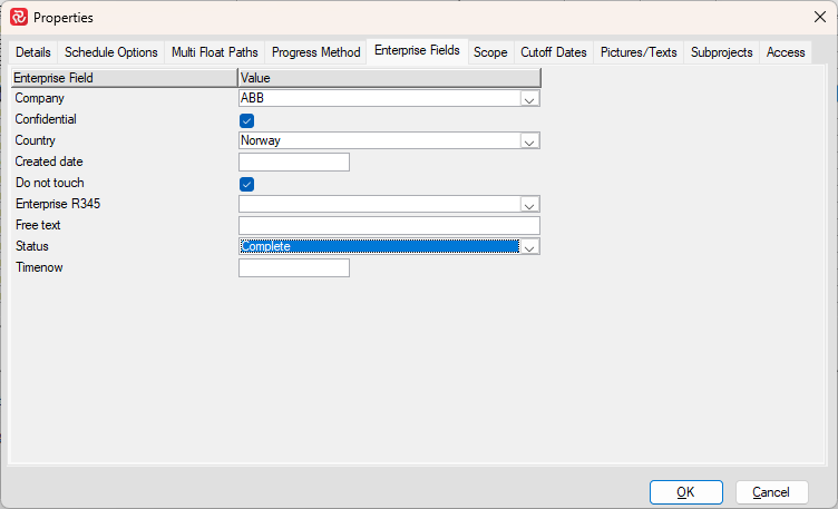 Project Properties