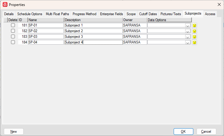 Project Properties