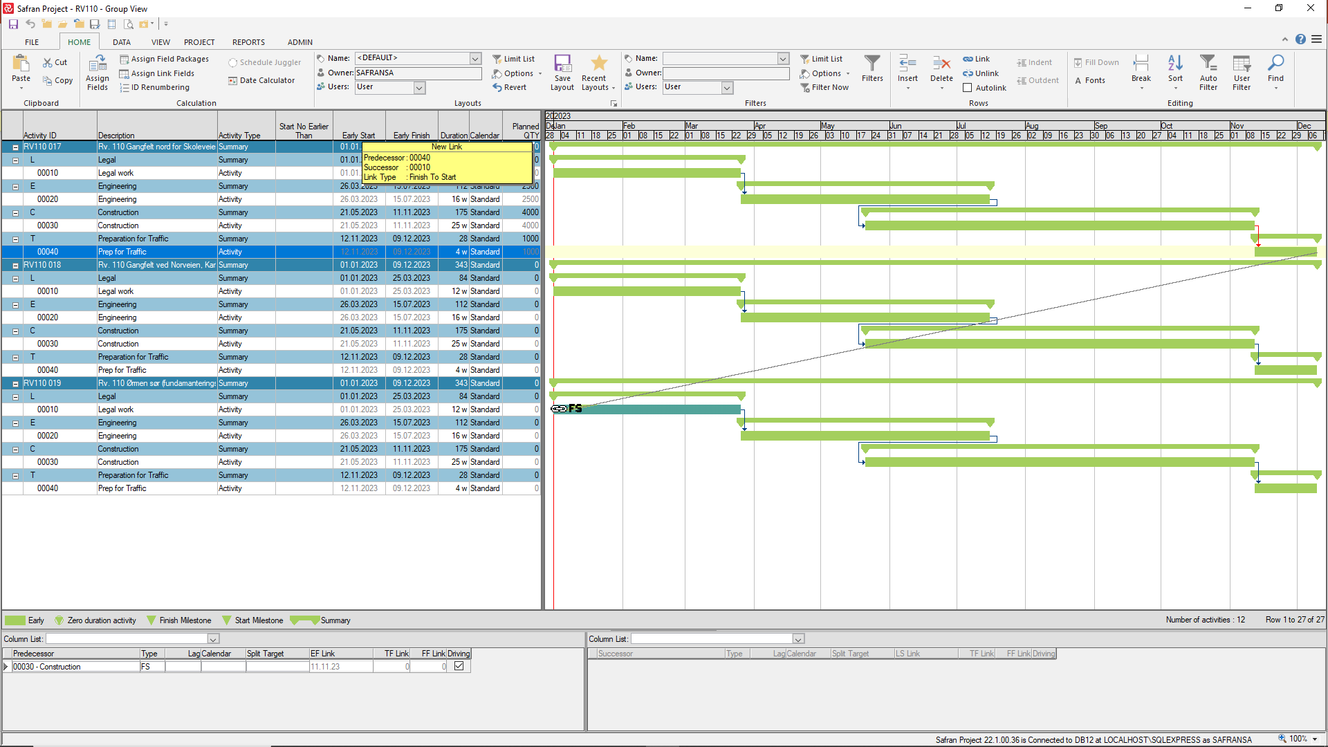 Sp Project group Graphic Linking