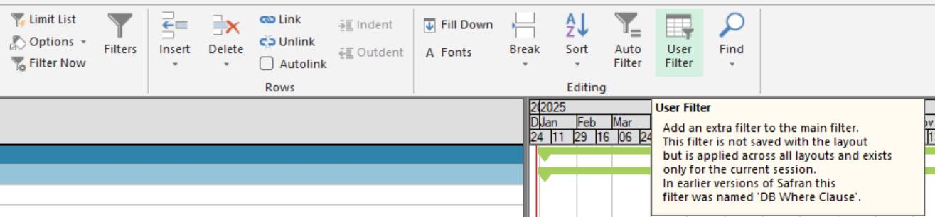 Sp User Filter Ribbon