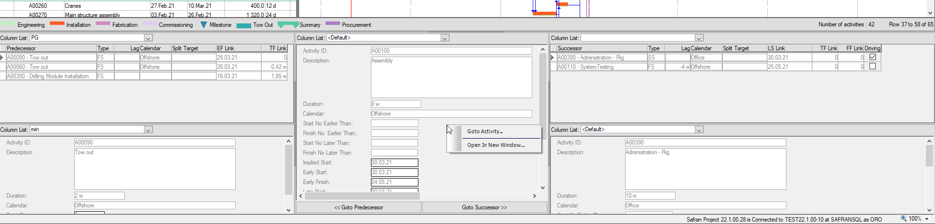 Viewer Barchart Editor Short Cut Logic Navigator