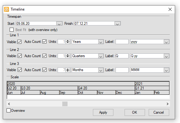 Examples of the shortcut menues in Safran Project Viewer