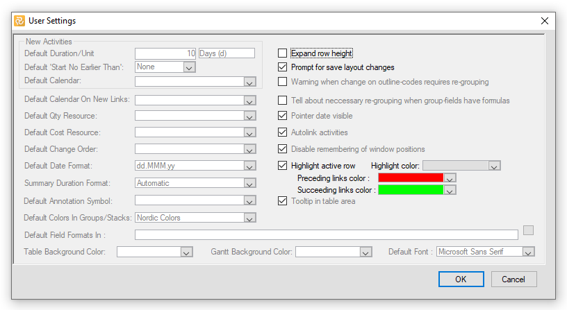 Features of the Properties Tab