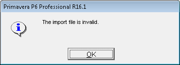 Workaround to allow import of xer files into P6 versions older than v16.2