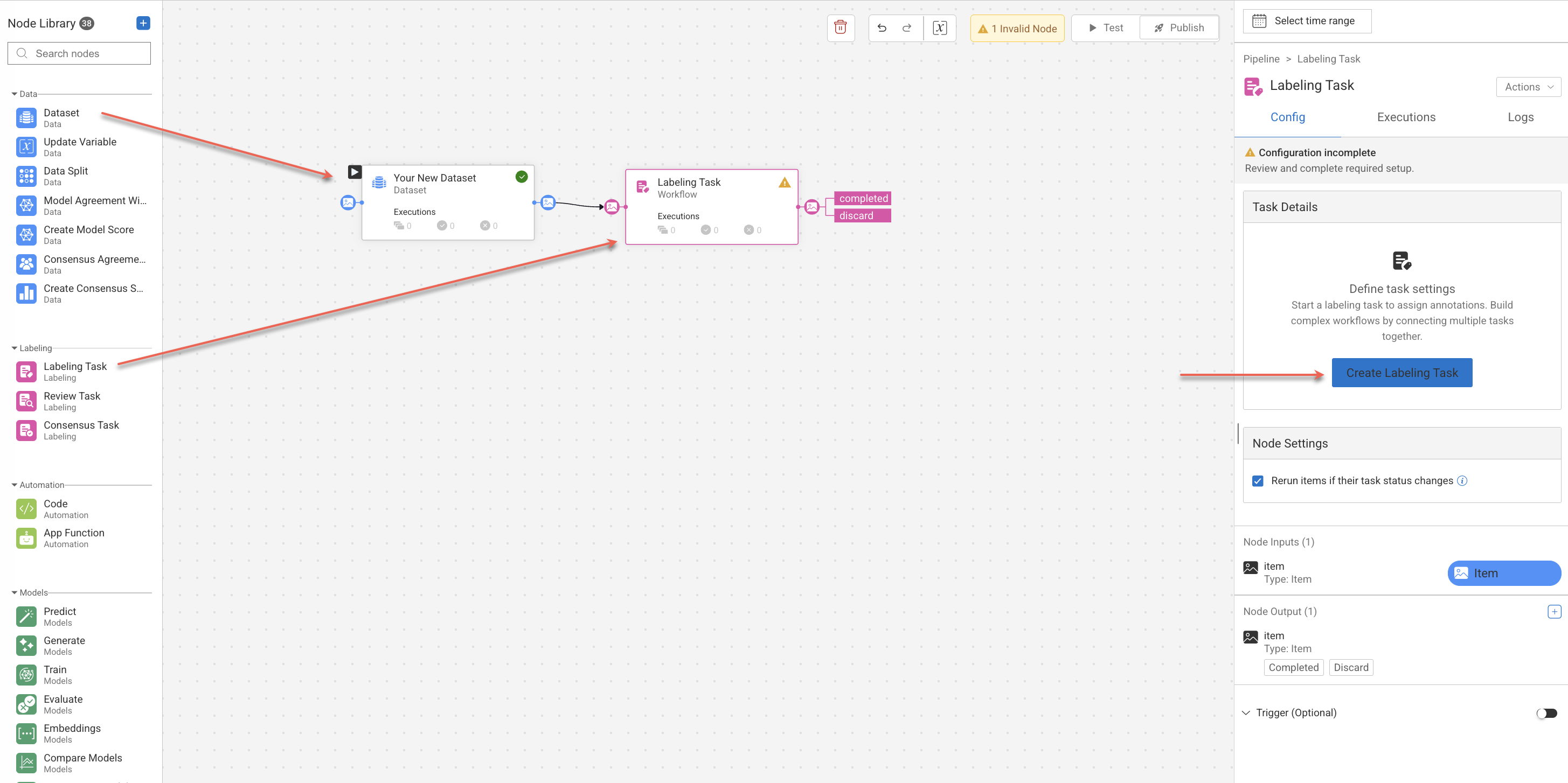 Node Task Tasks Overview