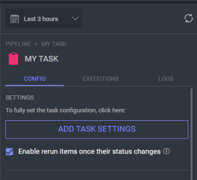 add task settings