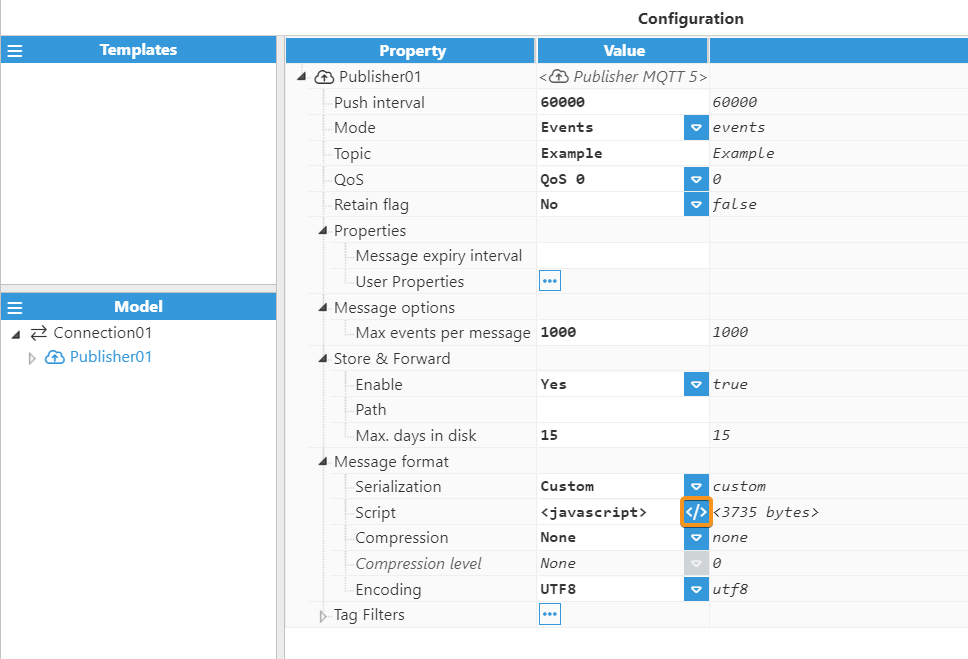 Figure - MQTT Script