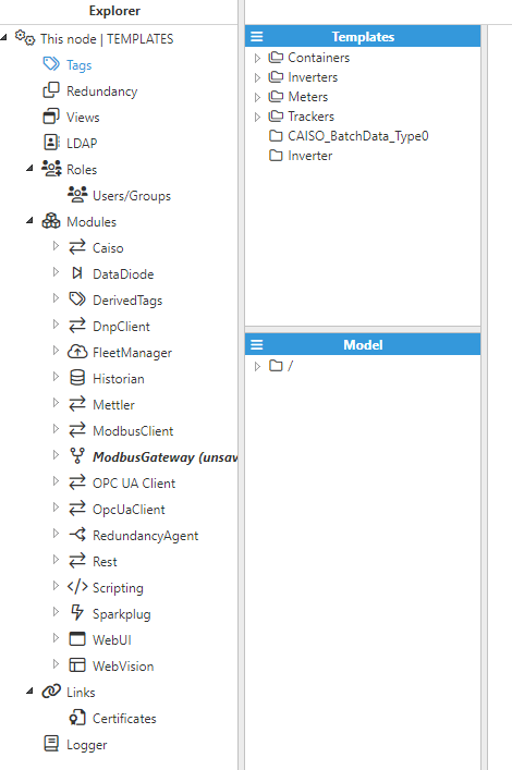 Figure 1- Templates Panel into the Tags section(1)