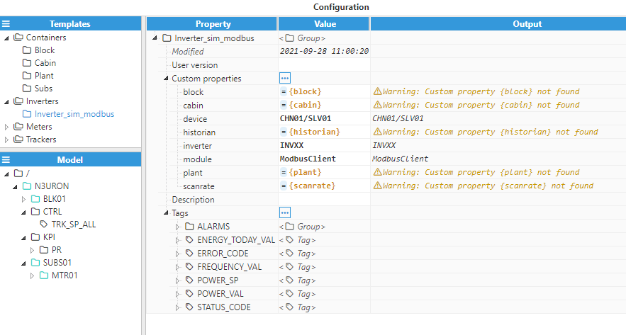 Figure 25- Imported Template