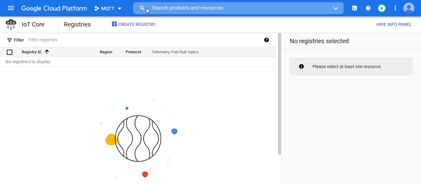 Figure 48- IoT Core panel