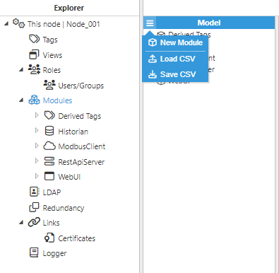 Figure 56- How to create an instance using N3uron's MQTT Module panel