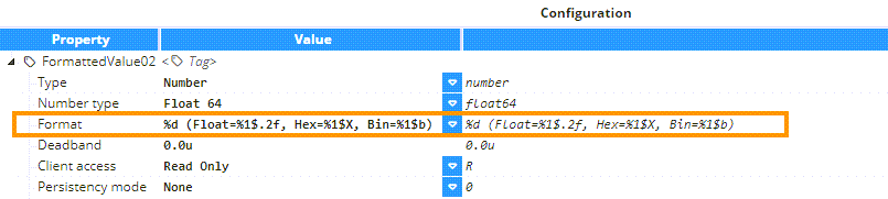 FormattedValue