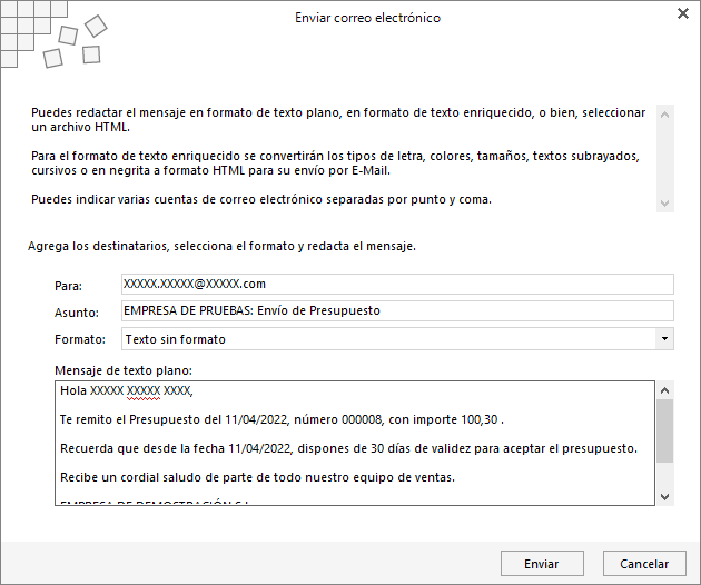 Interfaz de usuario gráfica, Texto, Aplicación, Correo electrónico  Descripción generada automáticamente