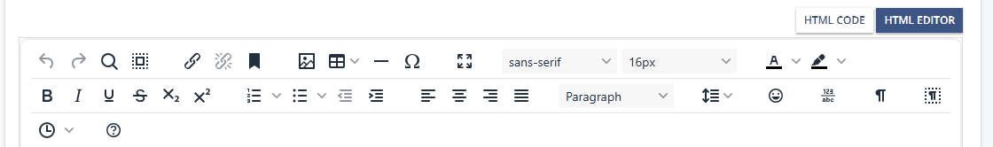 Toolbar displaying various text formatting options for document editing.