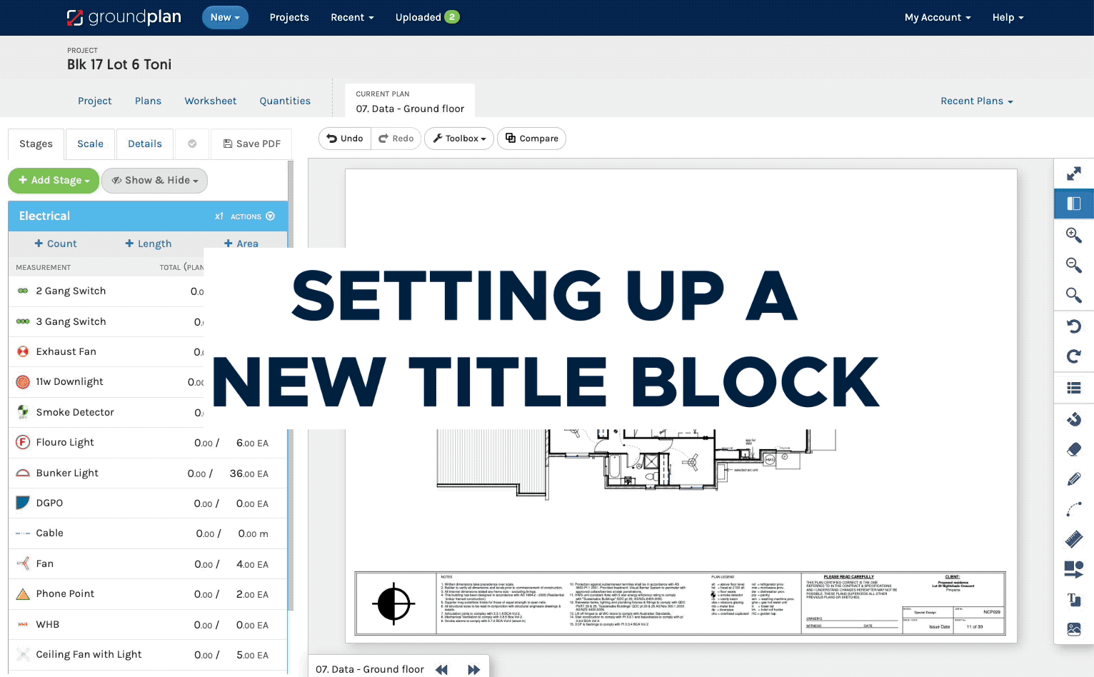 D2 - Setting up a Title Block